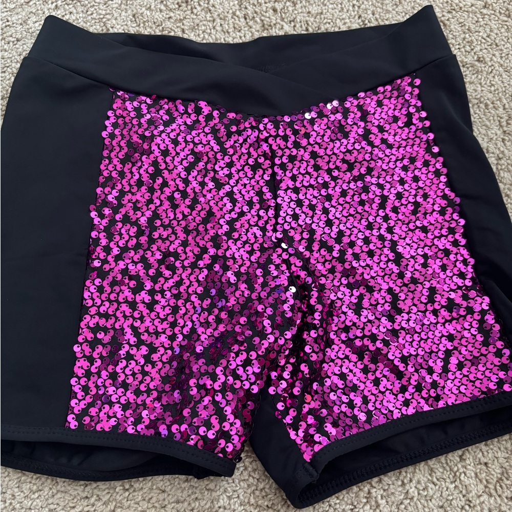Kids dance size Ma medium sparkle shorts